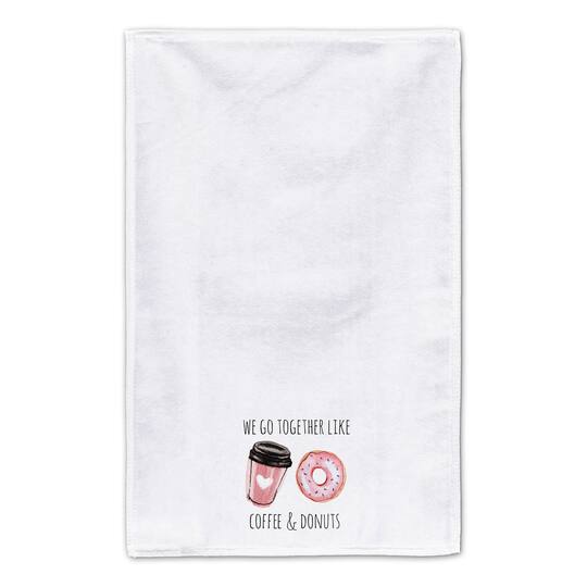 We Go Together Like Coffee & Donuts Tea Towel Set